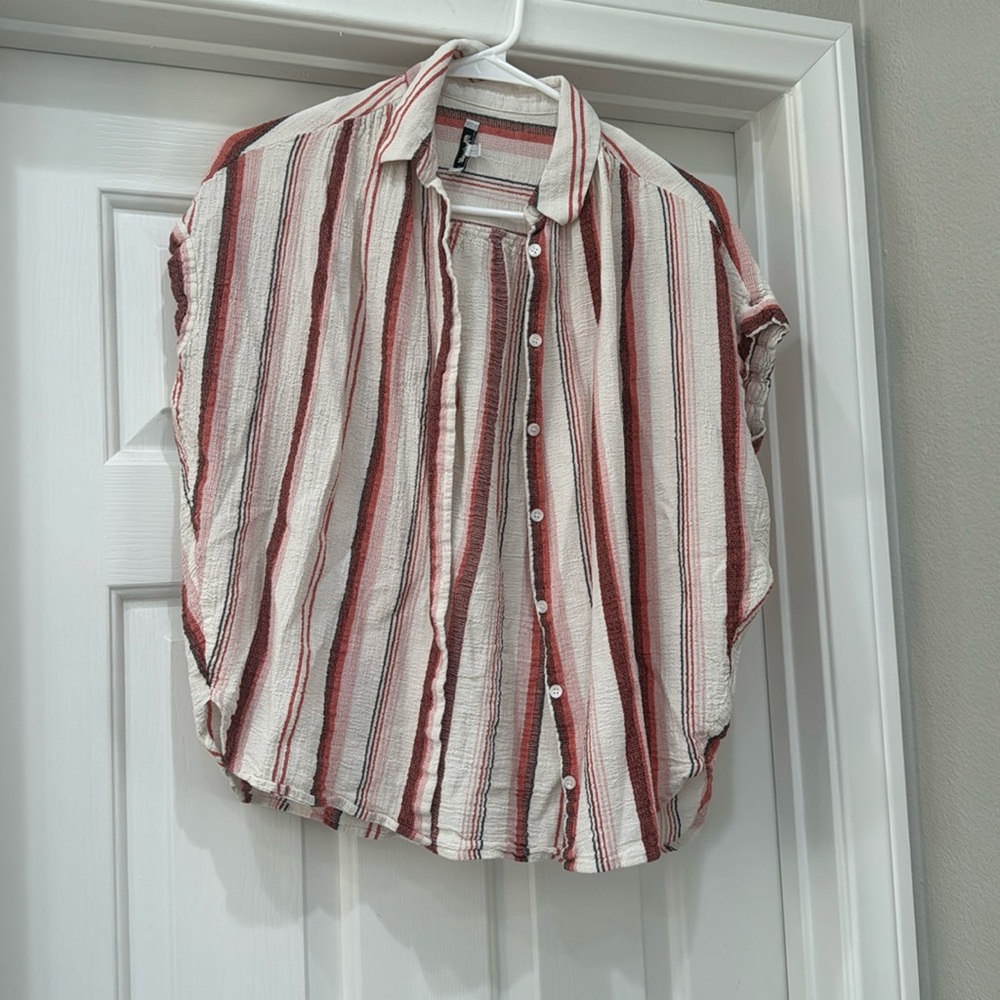 Madewell striped button down shirt